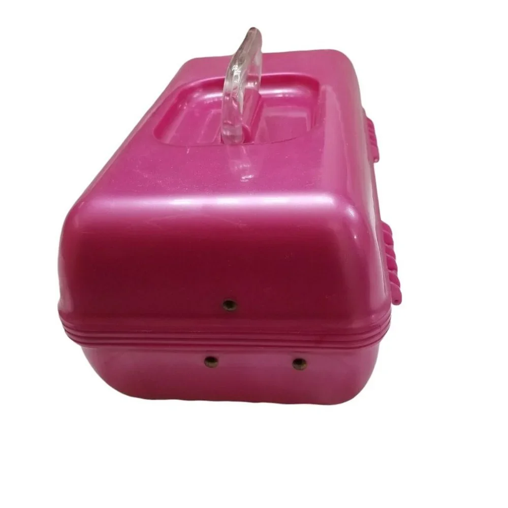 VINTAGE 90s Fuchsia Pink 2622 Caboodle Make-Up Organizer Storage Travel Case